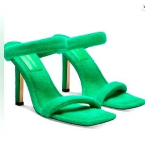 Good American Green TerryHeels Sz 7